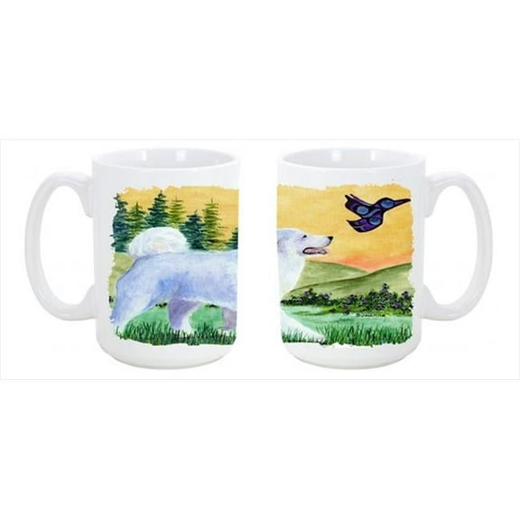 Great Pyrenees Dishwasher Safe Microwavable Ceramic Coffee Mug 15 oz.