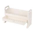 thumbnail image 1 of Estante organizador con cajón y ganchos, ideal para cocina, baño, dormitorio o sala en color marfil., 1 of 6