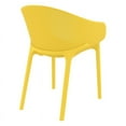 thumbnail image 2 of Compamia Sky Chaise de Salle à Manger de Patio avec Accoudoirs, Jaune, 2 of 7
