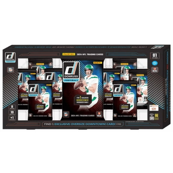Panini 2024 Donruss NFL Trading Card Bundle - Guaranteed Oversized Downtown!