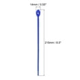 thumbnail image 2 of 15 Pack Reusable Silicone Ties, 8.5 Inch Cable Ties, Bread Ties Dark Blue, 2 of 6