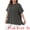 Black, variant on DARING DIVA Women's Plus Crew Neck Loose Fit Striped Summer Blouse 1X Khaki