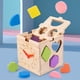 thumbnail image 4 of Juguete clasificador de formas geométricas con caja de inteligencia de madera para niños que aprende a clasificar, 4 of 8