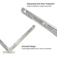 thumbnail image 6 of CQSXDA Galvanized V-Shape Razor Wire Bracket - Heavy Duty Metal Mount for Barbed Wire Fence, 1 Pair, 6 of 6