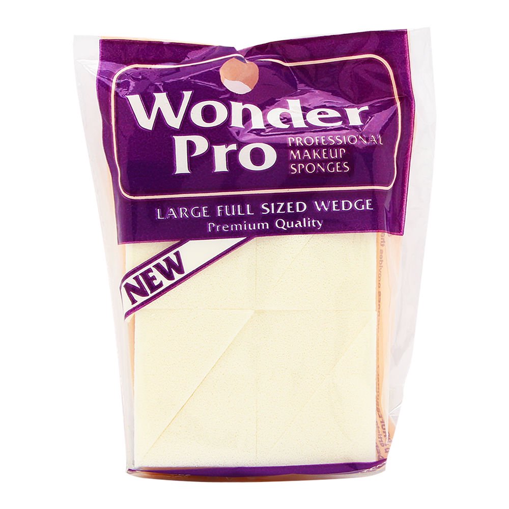 Wonder Pro Professional Makeup Sponges Large Full Sized Wedge 04100 8
