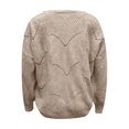 thumbnail image 4 of Fesfesfes Women Sweaters Knitwear Pure Color Mohair Pullover Hollow Sweater Clothes Sale, 4 of 5