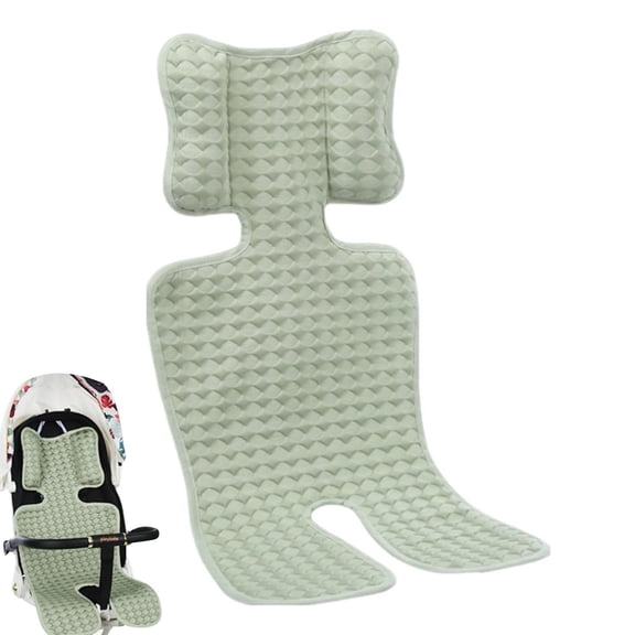Ice Silk Cooling Seat Liner,Breathable Universal Mat for Stroller Car Seat Dining Chair, Soft Summer Cushion Pad for Travel and Home(Green)