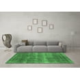 thumbnail image 3 of Ahgly Company Indoor Square Oriental Emerald Green Industrial Area Rugs, 7' Square, 3 of 4