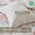 thumbnail image 3 of Regency Heights Coastal Comforter Set Full/Queen, 3-Piece Beach Themed Comforter Bedding Set, Ocean Nautical with Starfis & Seaweed Comforter with Shams for All Season, Beige, 3 of 10