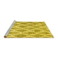 thumbnail image 2 of Ahgly Company Machine Washable Indoor Rectangle Abstract Yellow Contemporary Area Rugs, 7' x 10', 2 of 4