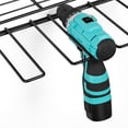 thumbnail image 3 of Power Tool Storage Rack with Basket, Heavy Duty Wall Mounted Tool Shelf, 3 of 7