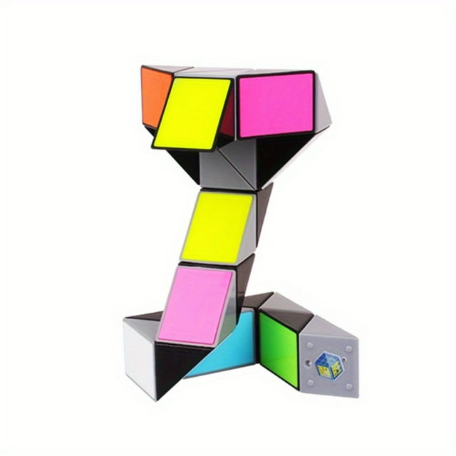 Jixing Variety Magic Ruler, Children's Educational Toys, 24 Sections/36/48 Sections, Cobra, Pyramid, Galaxy, Starburst, Magic Ruler