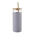 thumbnail image 3 of Silicona Alta Paja De Vidrio De Borosilicato Botella De Vidrio De Una Sola Capa 600Ml Taza De Té Con Tapa De Bambú Manga De Aislamiento De Paja Para Oficina Hogar 1Pcs Manga Yuarrent HA026595-07, 3 of 6