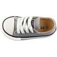 thumbnail image 5 of Boys and Girl Low Top Canvas Kids Lace up Sneakers, 5 of 10