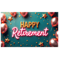 thumbnail image 5 of Glittery Golden Star Decorated Happy Retirement Banner Backdrop Party Supplies for Retirement Celebrations Photography Props Decors Event Decorations, 5 of 8