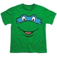 thumbnail image 2 of Teenage Mutant Ninja Turtles Leonardo Smile Kids T Shirt for Youth Boys and Girls, Kelly Green, Large, 2 of 5