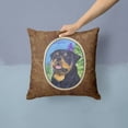 thumbnail image 2 of Carolines Treasures SS1026PW1414 Rottweiler Fabric Decorative Pillow, 14Hx14W, multicolor, 2 of 4