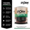 thumbnail image 4 of Storm System Protector Semi-Transparent Stain and Sealer, Sienna, 1 Gallon, 4 of 9