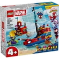 thumbnail image 2 of LEGO Marvel Spidey And His Amazing Friends Team Spidey Pirate Ship Building Toy for Kids - Super Hero Pretend Play Set for Preschool Boys & Girls, Ages 4+ - Gift Idea for Birthdays - 11208, 2 of 7