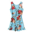 thumbnail image 4 of Odeerbi Toddler Dress Kids Girls Slip Dress Printing Sleeveless Strap Romper Summer Fashion 2025 Casual Jumpsuit Blue, 4 of 8