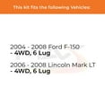 thumbnail image 2 of MAX Advanced Brakes - Front Brake Kit For 2004-2008 Ford F150| Carbon Ceramic Brake Pad and Rotor Kit| Daily Driving Geomet Coated Brake Rotors, 2 of 9