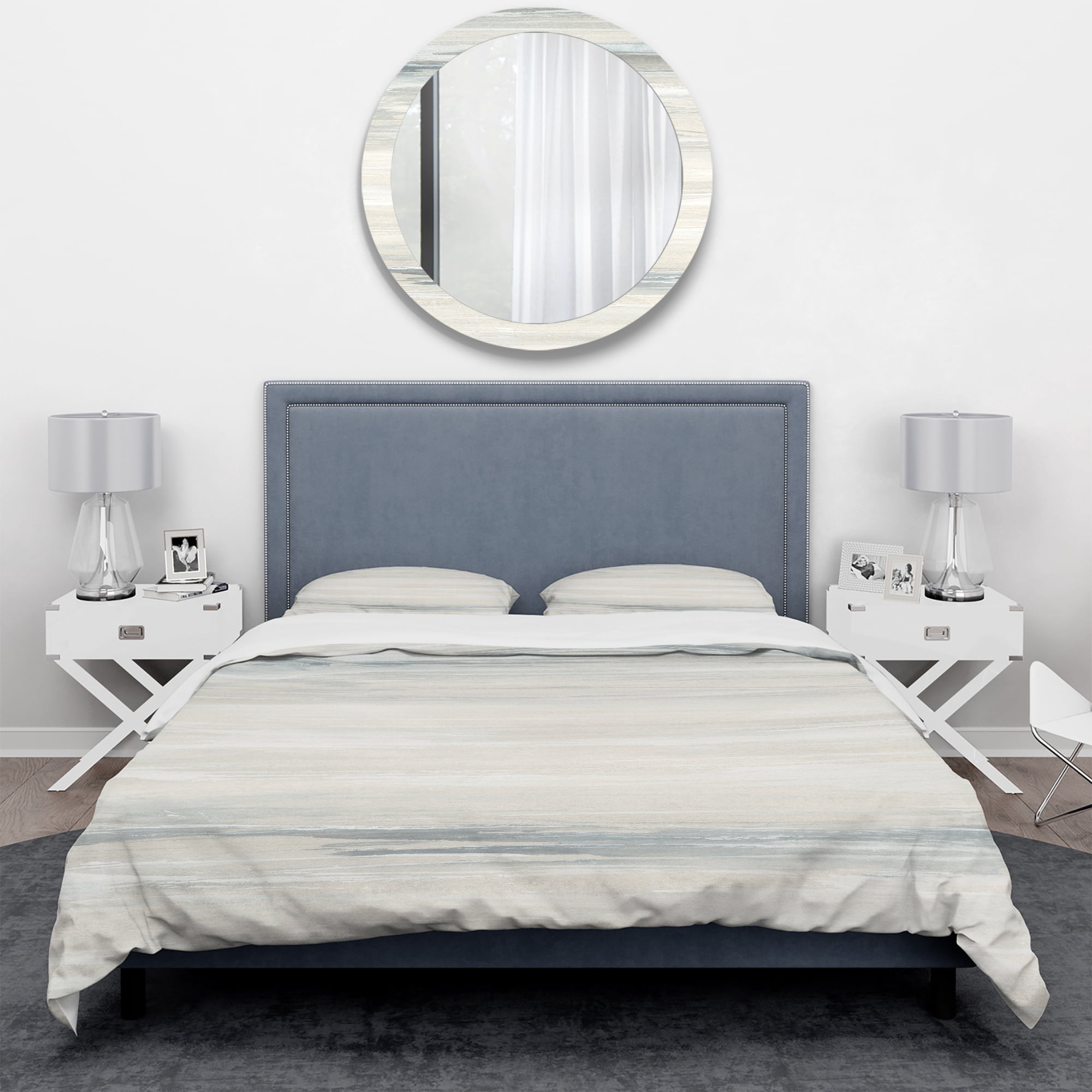 Designart 'watercolor colorfields I' Geometric Duvet Cover Set