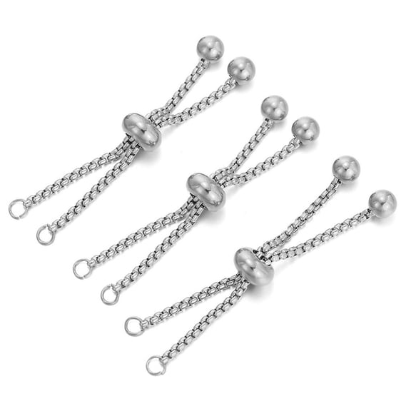 Osdhezcn 3 Pack Bracelet Making Chain Extender Chain for Bracelet and Jewelry Extensions