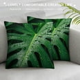 thumbnail image 3 of Acheng Palm Leaves with Lush Branches and Leaves Tropical Jungle Palm Leaves Plush Pillowcase White, 3 of 5