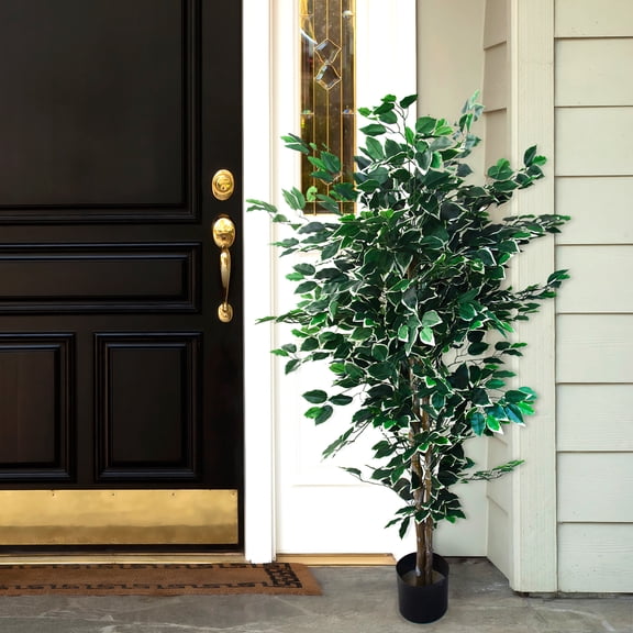 Weymouth Home 5-Foot Artificial Ficus Tree Topiary