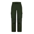 thumbnail image 3 of Chiccall Mens Cargo Pants with Zipper Pockets Elastic Waist Drawstring Training Sweatpants Loose Summer Beach Joggers Army Green S, 3 of 5