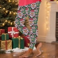 thumbnail image 2 of Funny Print Women's Christmas Leggings Cute High Waisted Stretchy Yoga Pants Soft Comfortable Tights​, 2 of 5
