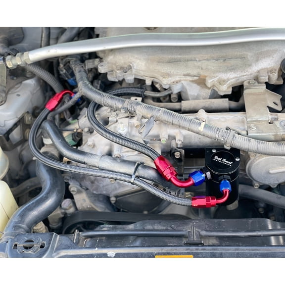 Bull Boost Performance REVUP Baffled Oil Catch Can System Kit Automotive Specialty Parts