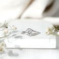 thumbnail image 4 of Rosec Jewels Lab Created Diamond Engagement Ring 2 Carat - 8 mm Round Solitaire Bypass Ring - Ef-Vs Quality, 18K White Gold, US 8.00, 4 of 9