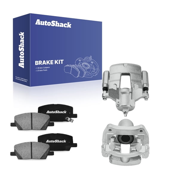 AutoShack Front Brake Calipers   Ceramic Brake Pads Replacement for 2018-2022 Chevrolet Trax 2018-2022 Buick Encore 6-PC Kit