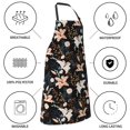 thumbnail image 5 of Kdxio Lilies Flowers Apron with Pockets Adjustable Kitchen Aprons for Men Women Waterproof Aprons for Cooking,Drawing,Crafting, Baking Household Cleaning, 5 of 8