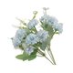 thumbnail image 1 of Ramo de hortensias artificiales de 9 cabezas con tallo, ideal para decoración del hogar, bodas y fiestas., 1 of 8