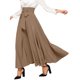 thumbnail image 2 of Gibobby faldas para mujer corta Falda de cintura alta elegante para mujer Faldas largas plisadas con en la parte delantera(Caqui， M), 2 of 5
