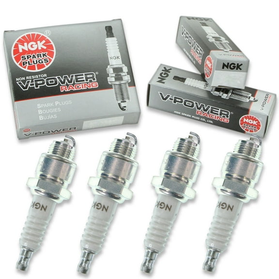 4 pc NGK 3913 V-Power Racing Spark Plugs for 4055 M90 W27S-U Ignition Wire Secondary