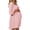 Light pink, variant on Women Long Sleeve Maternity Dress Square Neck Swiss Dot Casual Loose Short Dresses