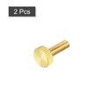 thumbnail image 3 of Moleteados Pulgar Tornillos, M6x20mm Planos Latón Pernos Agarre Perillas Sujetadores para PC, Electrónico, Mecánico 2uds, 3 of 5