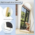 thumbnail image 2 of Simenmax Arched Full Length Mirror, Full Body Floor Mirror with Stand,Gold, 59"x16", 2 of 5