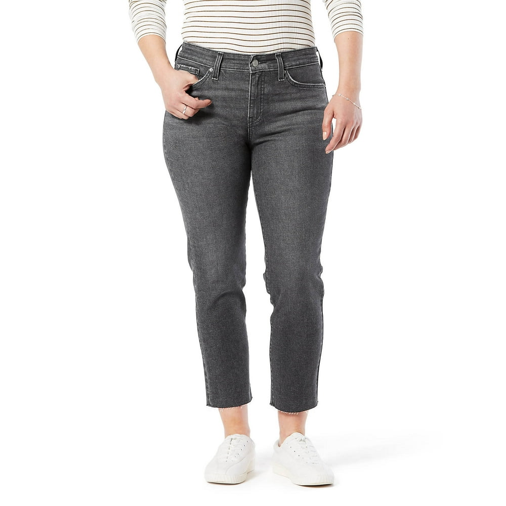 signature levi strauss mid rise slim cuffed