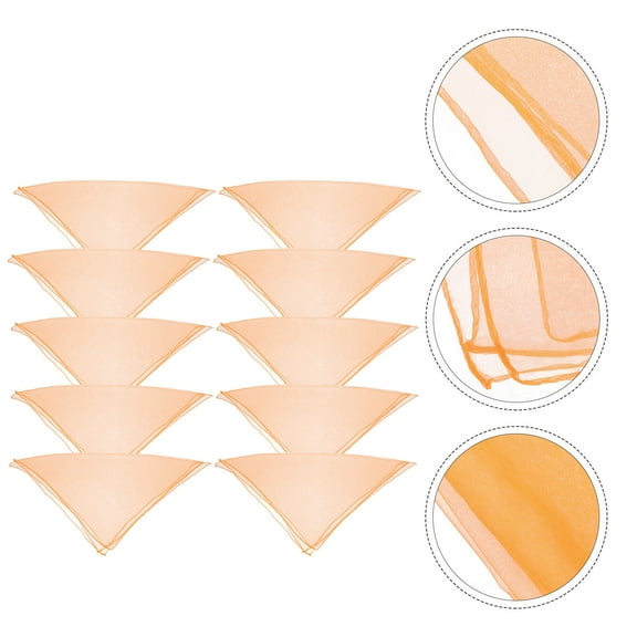 Raindrops 10Pcs Orange Chiffon Scarves for Dance and Dressing Accessories