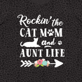 thumbnail image 4 of Inktastic Rockin' the Cat Mom and Aunt Life Women's Plus Size T-Shirt, 4 of 5