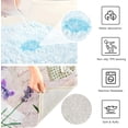 thumbnail image 7 of SKYSONIC Bath Mats Toiletry Mat Vintage Lavender Letters Print, Fluffy Plush Absorbent Bath Rugs Carpet with Non Slip Bottom for Bathroom Floor Toilet Tub and Shower, 7 of 7