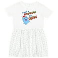 thumbnail image 3 of Inktastic I Want a Hippopotamus for Christmas Cute Stuffed Hippo Girls Toddler Dress, 3 of 5