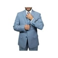 thumbnail image 5 of Mens DKNY 100% Wool Two Button Notch Lapel Slim fit Shark Texture 1393 Sky Blue, 5 of 11