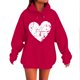 thumbnail image 2 of RKSTN Valentine's Day Hoodie for Women Oversized Valentines Heart Print Drawstring Hooded Sweatshirt Top Womens Casual Solid Plus Size Graphic Printed Loose Comfy Hood Fall Spring Clothes, 2 of 6