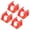 Red, variant on Uxcell V6 Fan Cover Radiator Cooling Fan Cover Red for 3D Printer 4 Pack