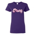 thumbnail image 1 of Wild Bobby Pray Bubble Letters Inspirational/Christian Women Graphic Tee, Purple, Small, 1 of 6